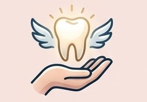 Une dent dans une main : une approche douce et bienveillante