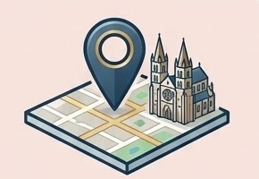 Plan de Vienne et cathédrale Saint-Maurice : cabinet en centre-ville